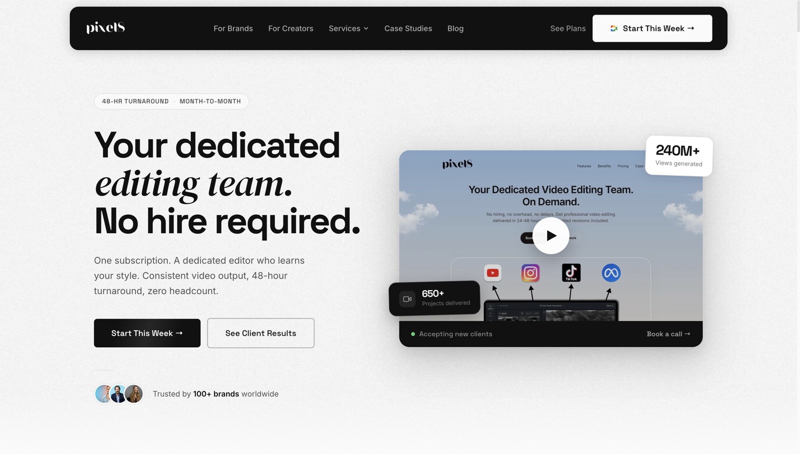 Pixel8 Production homepage